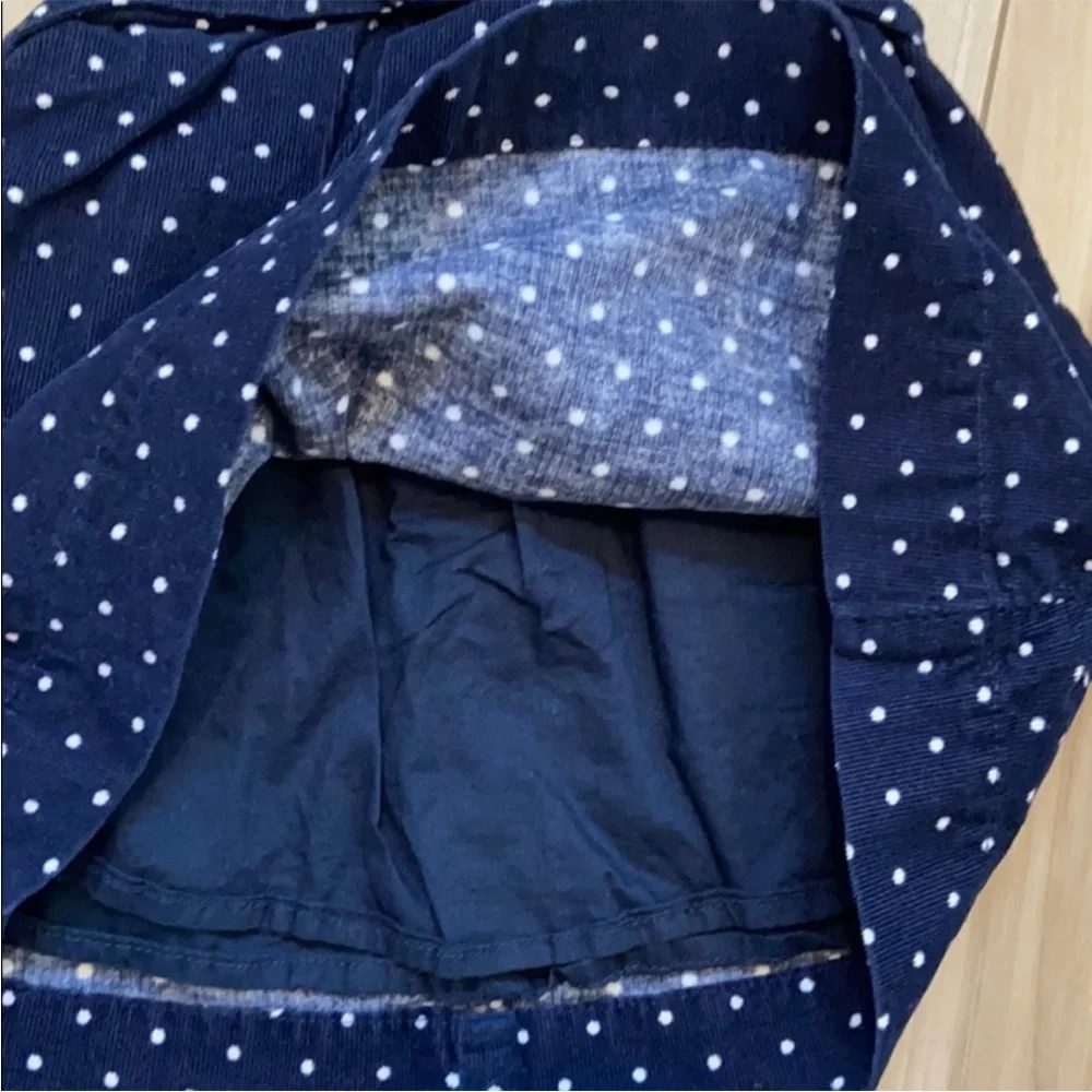 Baby Gap corduroy polka dot dress
